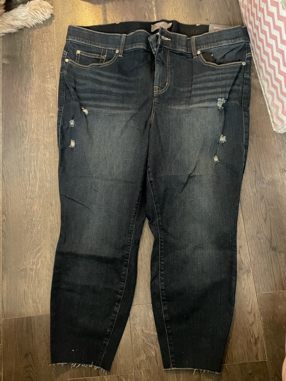 torrid denim Distressed skinny jeans